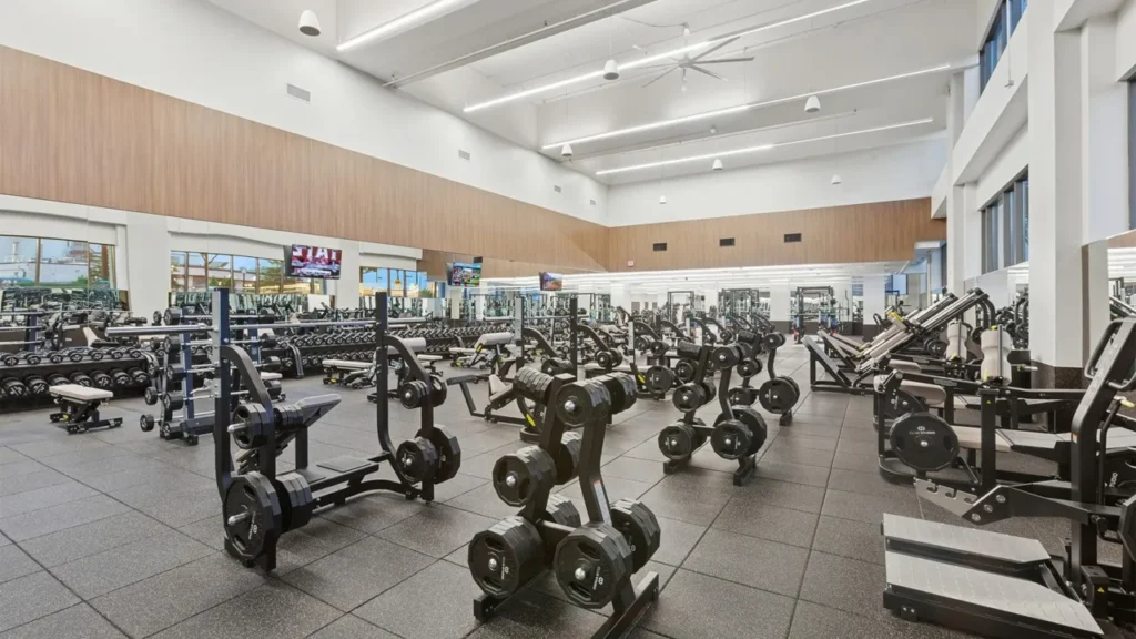 Club Studio free weights area