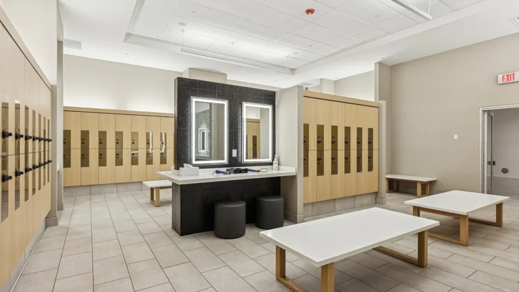 Club Studio locker room
