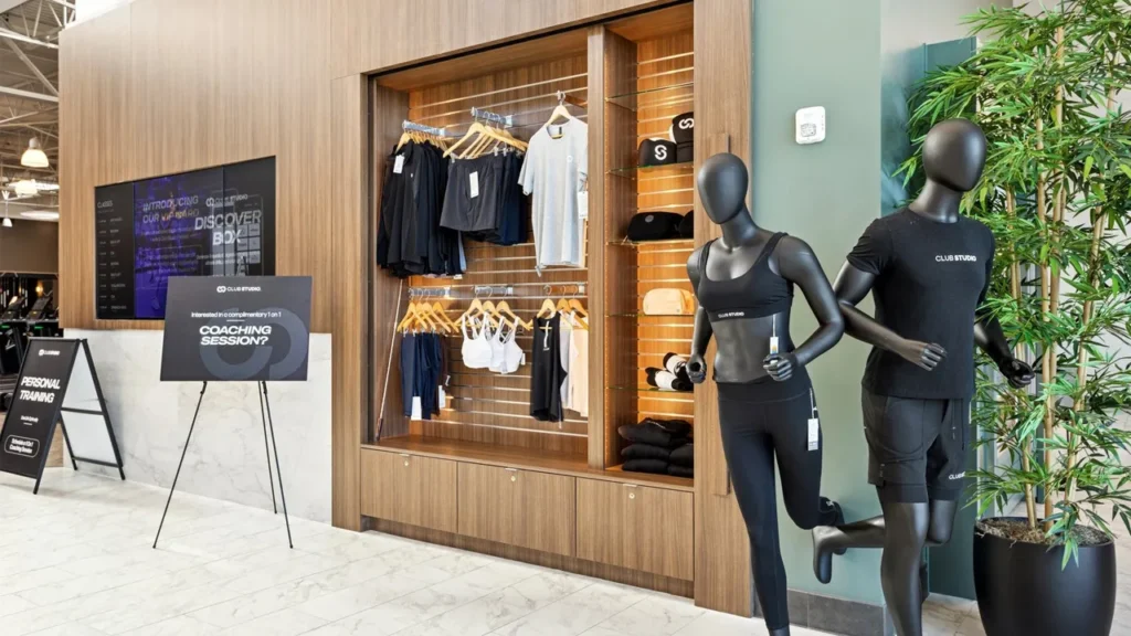 Club Studio reception and retail space