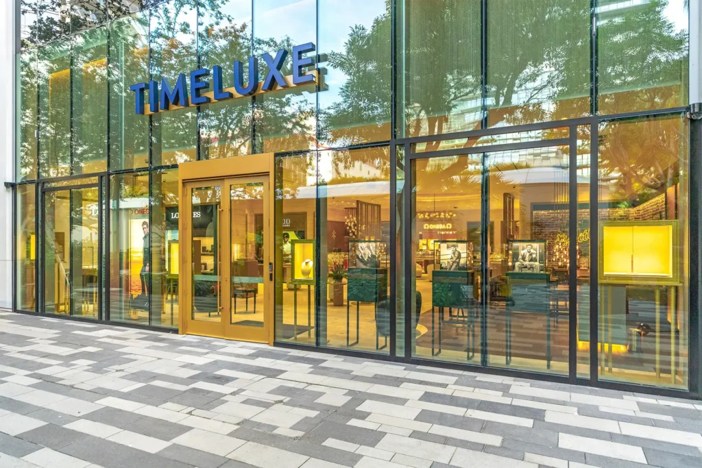 Timeluxe storefront at Miami Worldcenter
