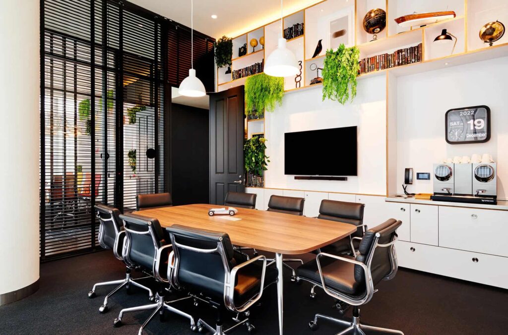 societyM small conference room for meetings and events at citizenM Miami Worldcenter Hotel