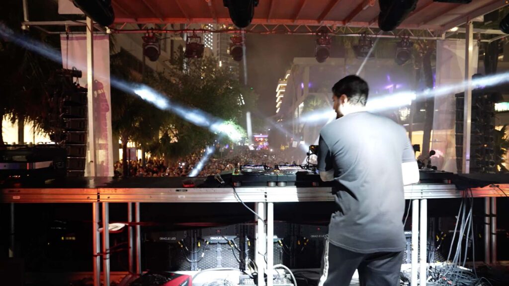 Alesso performing at the Miami Worldcenter Grand Opening