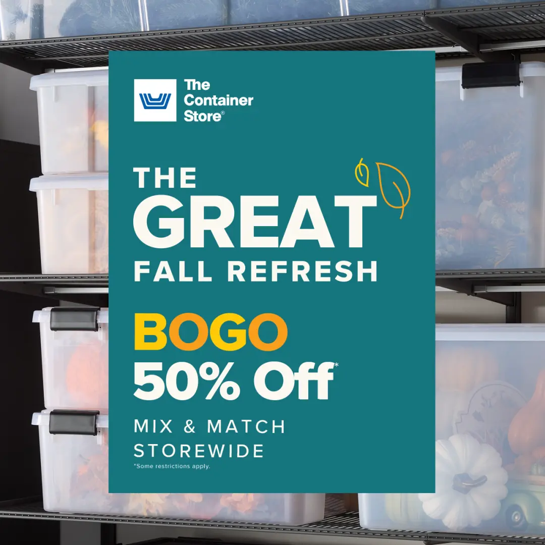The Great Fall Refresh at The Container Store: Mix & Match Storewide