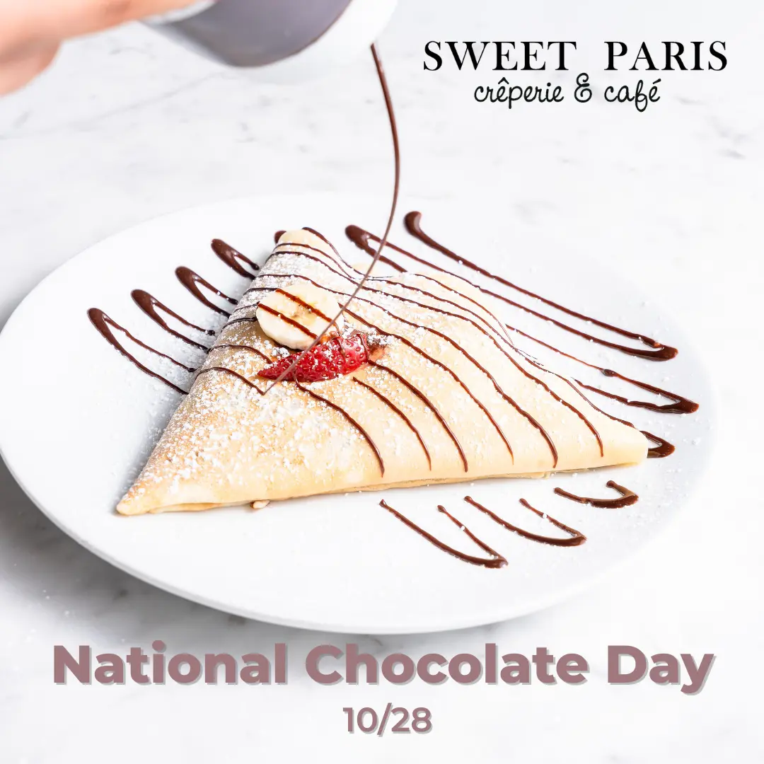 National Chocolate Day: October 28 at Sweet Paris Crêperie & Café