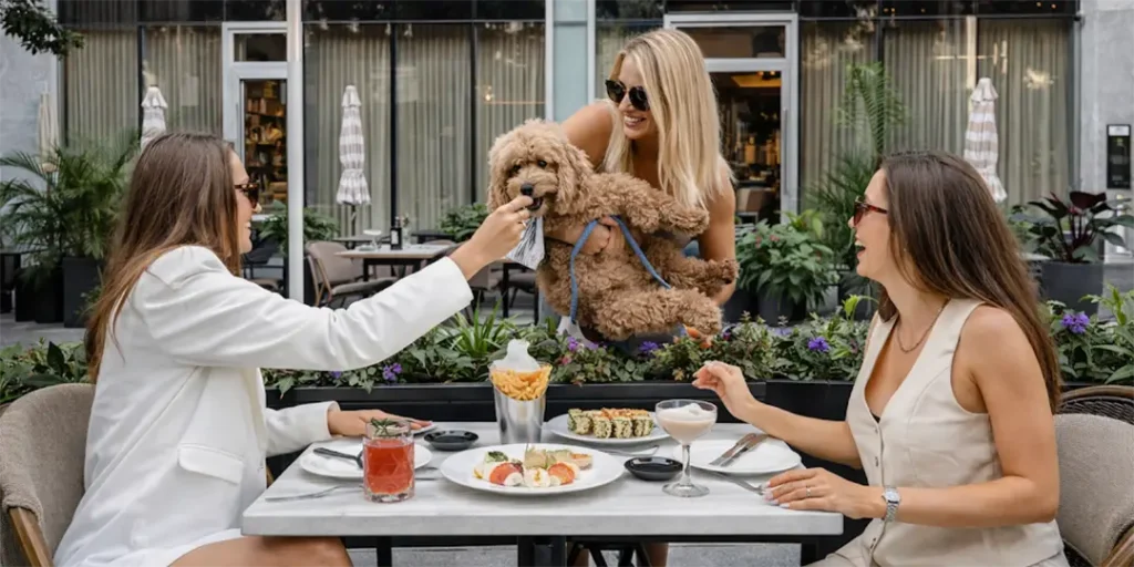 Pups on the Patio at Eight Bar Miami