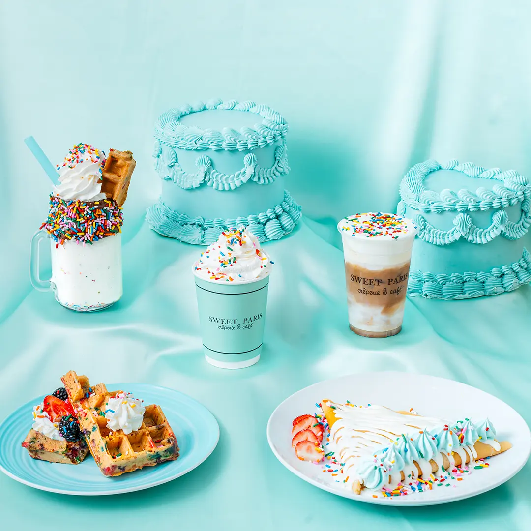 Sweet Paris Crêperie & Café Birthday Celebration menu items