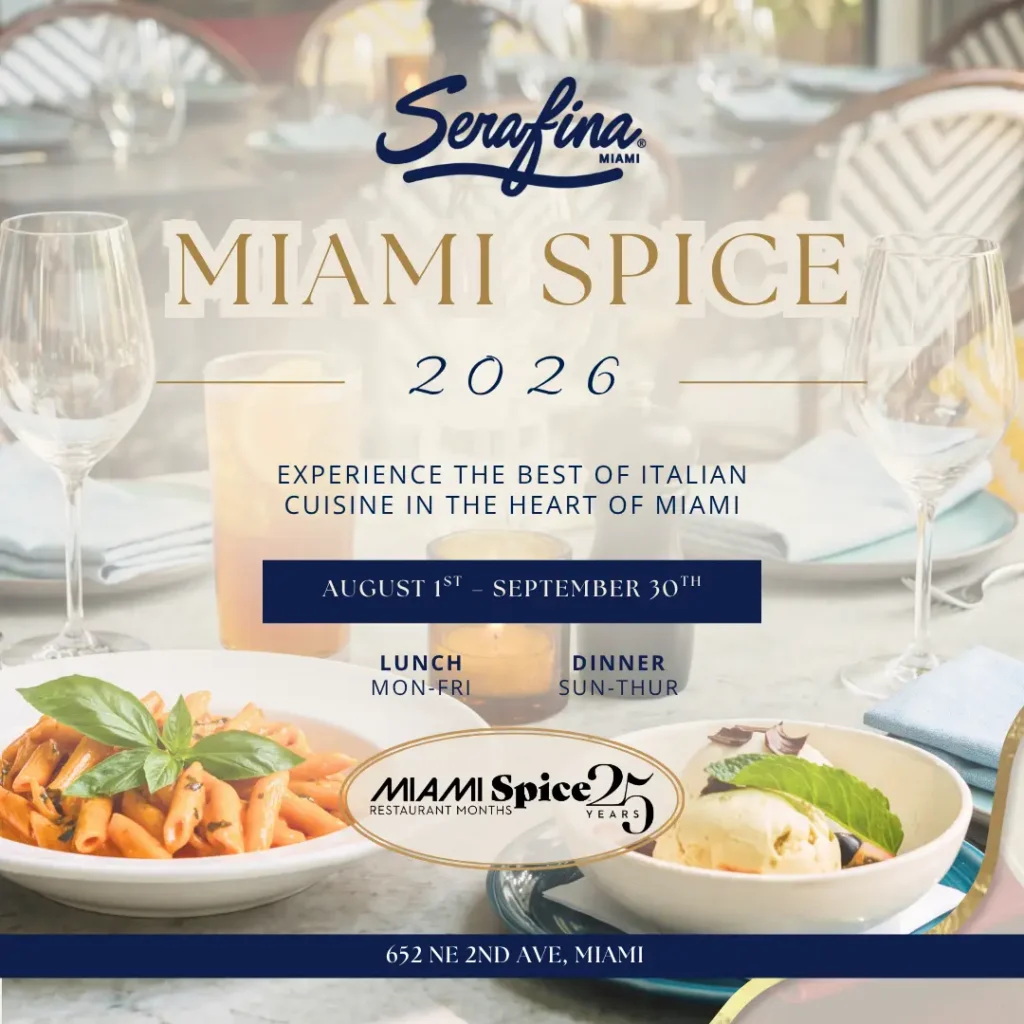 Miami Spice at Serafina: August & September 2026